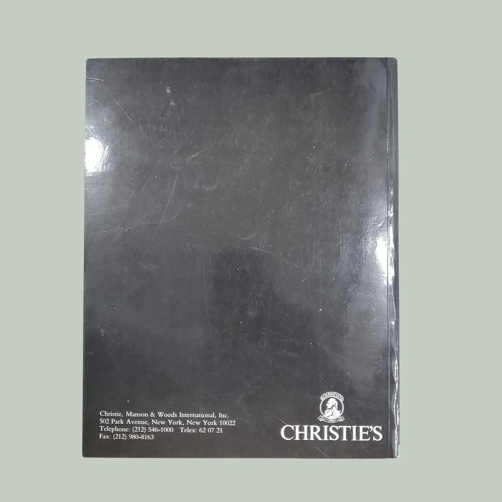 Christie's 1990 Fine English Furniture and Objects of Art Auction Catalog NY